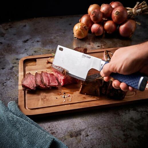 Steakmesser SteakChamp Flip & Cut schneidet Fleisch