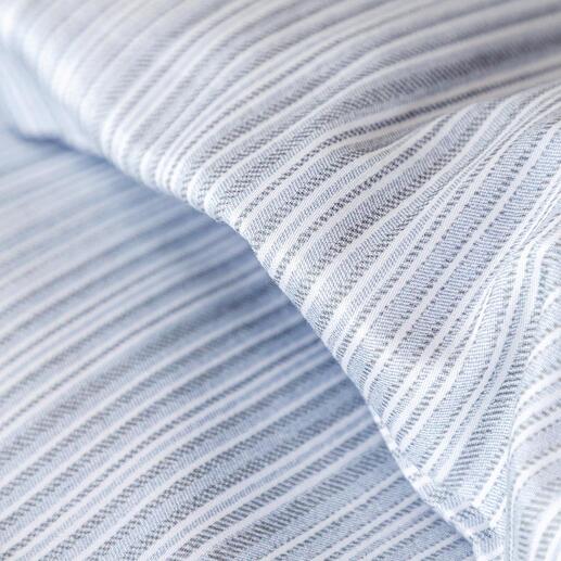 Le tissage spécial renforcé confère au linge de lit un toucher doux et agréablement lisse.