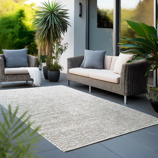 Kordel-Teppich Der Teppich im trendigen Kordeldesign: edel im Wohnraum. Komfortabel und robust auf Ihrer Terrasse.