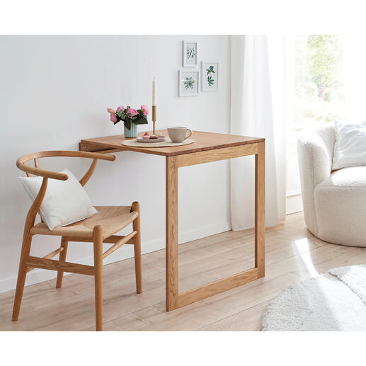 Table murale pliante Tableau mémo pratique – et table pliante polyvalente en un rien de temps.