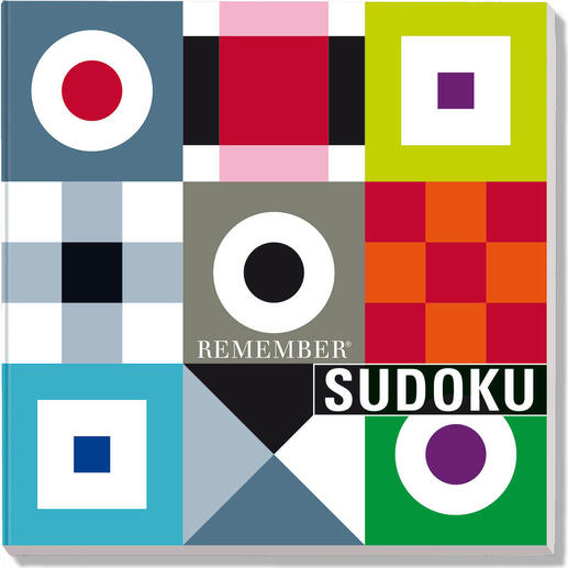 Cover des Sudoku-Brettspiels mit geometrischen Formen