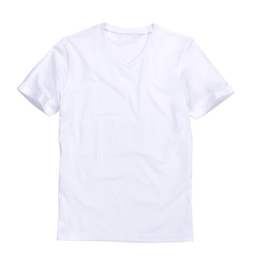 Karl Lagerfeld Basic-Shirts 2er-Set Das ideale Basic-Shirt: Puristisch schwarz oder weiss. Schlank geschnitten.