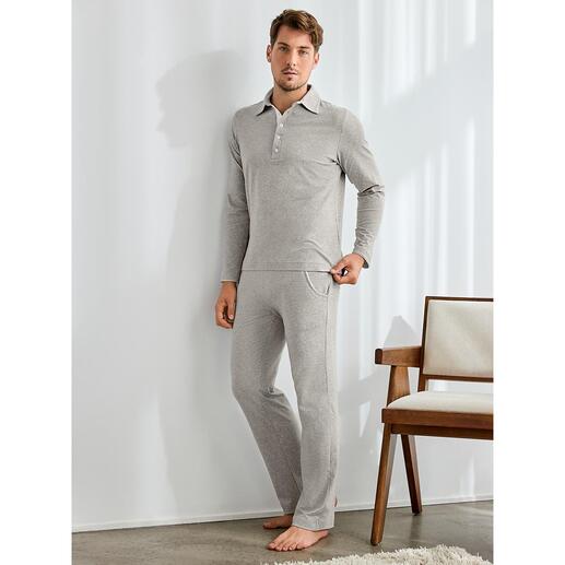 Loungewear-Anzug, Grau-meliert
