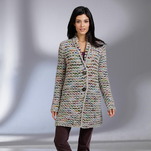 Kero Design Multicolor-Handstrick-Longcardigan Kero Design Multicolor-Handstrick-Longcardigan