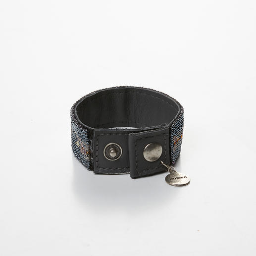 Perlenarmband, Anthrazit Perlenarmband, Anthrazit