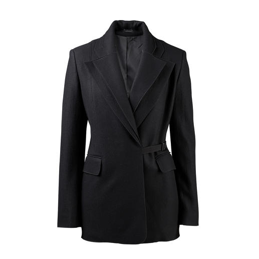 Strenesse Doppelrevers-Blazer und -Midi-Wollrock Strenesse Doppelrevers-Blazer und -Midi-Wollrock