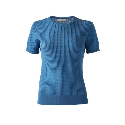 Giza-Strick-Shirt Die besten Basics halten länger: das Strick-Shirt aus seltener Mako-Baumwolle.