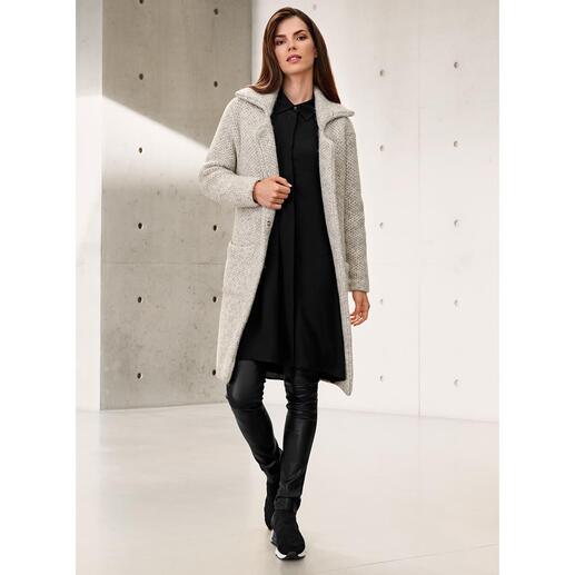 Manteau en tricot alpaga/coton Pima Kero Design