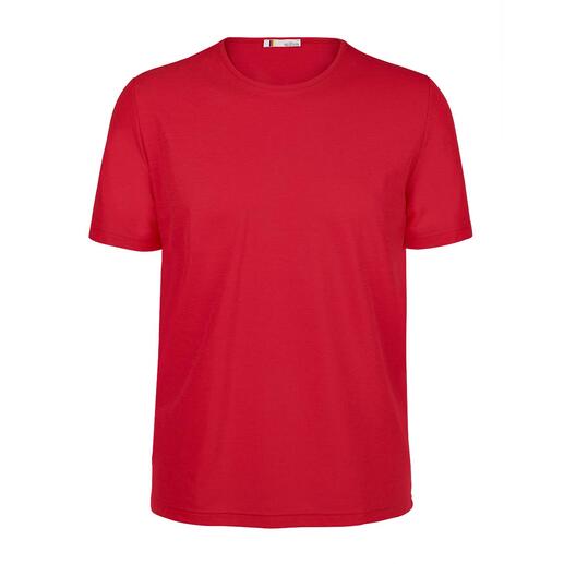 Das SunSelect®-Shirt: lässt bräunende UVA-Strahlen durch und filtert dabei schädliches UVB. Nahtlos braun dank sonnendurchlässigem Jersey.