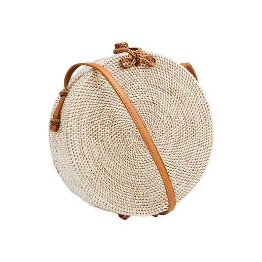 Bali-BAli® Runde Ata-Umhängetasche Die modische Tasche aus seltenem Ata-Gras. Charaktervoll in reichlich Handarbeit gefertigt.