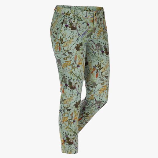 Pantalon chino Wildflowers Mason’s Parfaitement coupé pour la ­silhouette féminine : le pantalon chino féminin à imprimé floral.