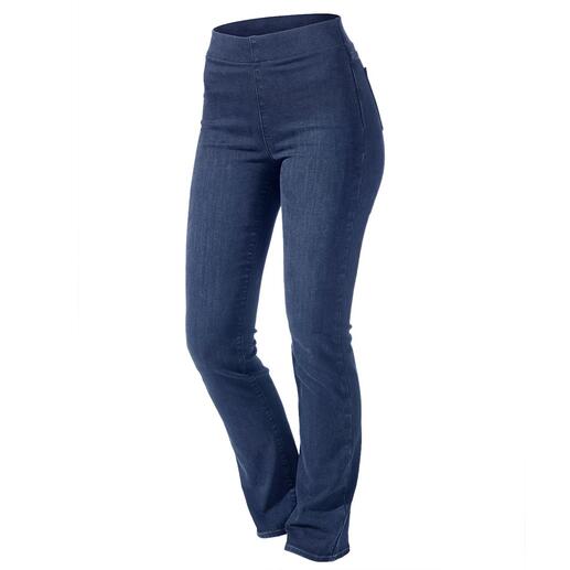 Die Pull-On-Jeans, die sich 3 Grössen anpasst – bei vollem Komfort. Herrlich bequem und  flexibel + Slimming-Effekt. Von NYDJ®, Los Angeles.