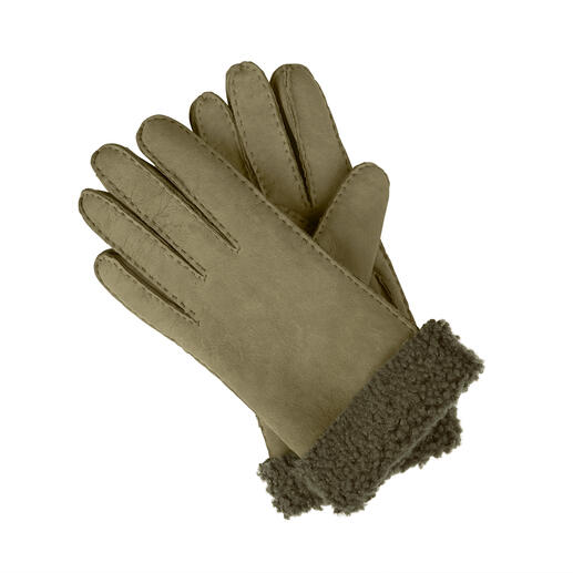 Die Curly-Lamm-Handschuhe von Otto Kessler, Handschuhmanufaktur seit 1923. Erlesenes Curly-Lammfell. Perfekte Passform. Sorgfältige Verarbeitung.