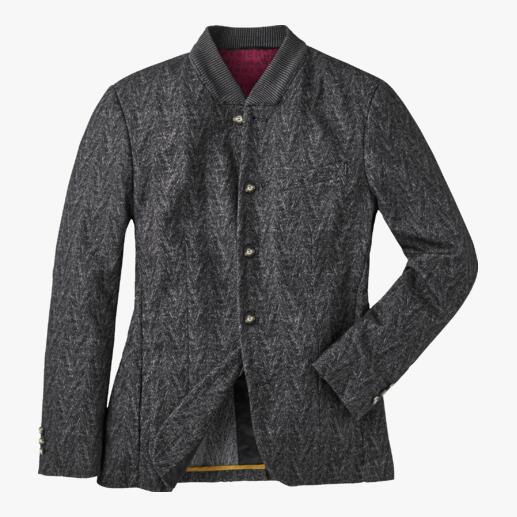 Veste à chevrons Hartwich Mise à jour tendance pour la veste à ­chevrons : motif macro. Col blouson. Tissu confort.