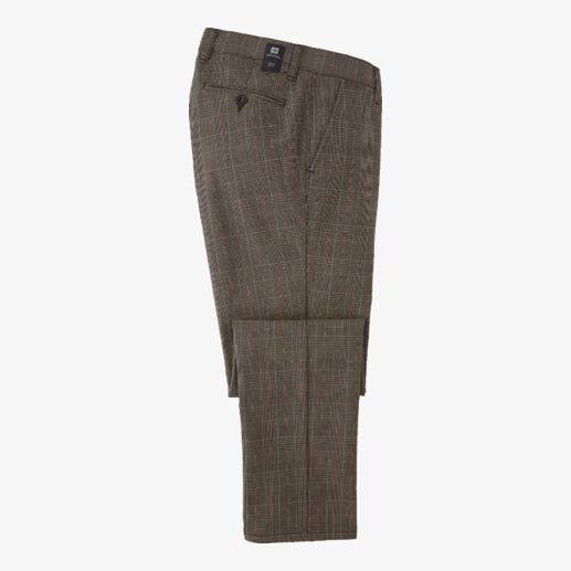 Pantalon confortable prince-de-galles Aussi soigné qu’un pantalon en toile élégant. Aussi confortable qu’un pantalon de jogging.