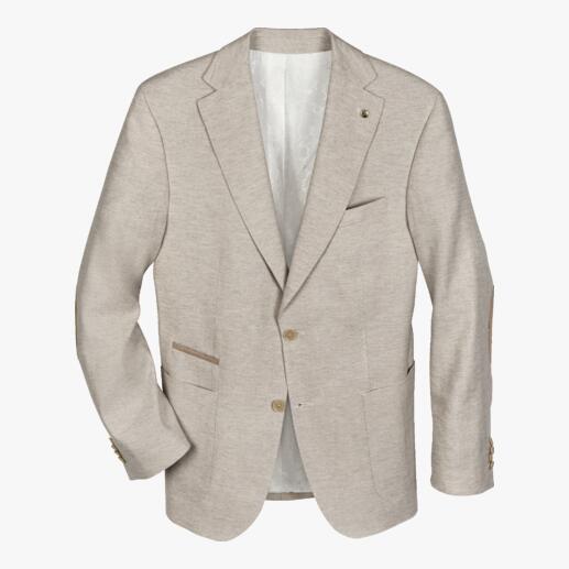 Veste d’affaire en lin Carl Gross Le lin « business » froisse moins : la veste soignée avec la fraîcheur du lin et le confort du coton.