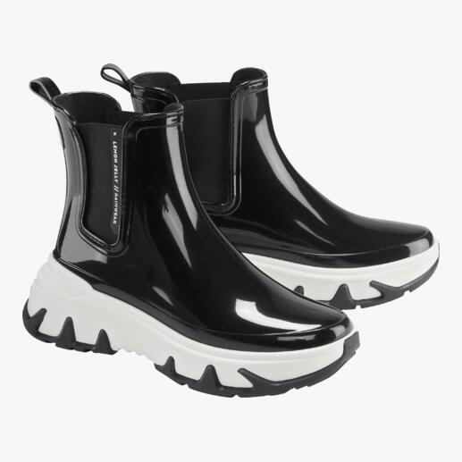 Die modische und wetterfeste Version des klassischen Chelsea-Boots. Trockene Füsse auf besonders stylishe und nachhaltige Art. Von Lemon Jelly – mit dem typischen Zitronenduft. 