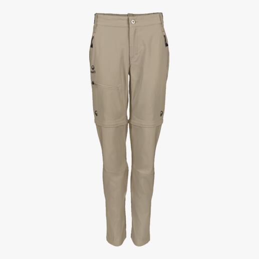 Pantalon en softshell dézippable Le pantalon softshell pour l’été : léger. Protégé contre les UV. Et peut être rapidement transformé en short.