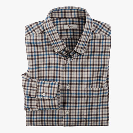 Chemise en flanelle Ingram Plus chaude et résistante que les chemises en flanelle habituelles – grâce à la teneur en laine rare.