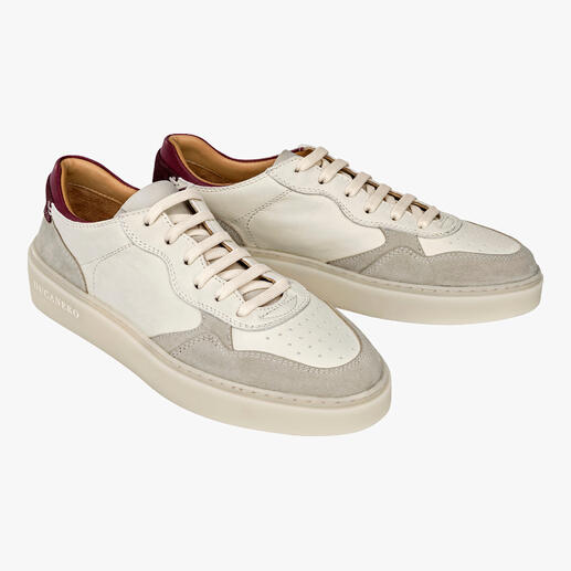 Sneaker noble basique Ducanero® La sneaker élégante fabriquée en Italie – avec des détails en cuir de haute qualité et des coutures sur tout le pourtour. De Ducanero®.