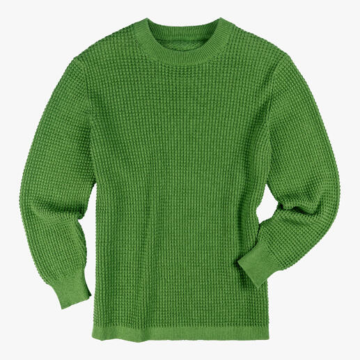 Pull Waffel Castart Léger et aéré tout au long de l’été – avec ce pull au Waffle-Stitch rare.