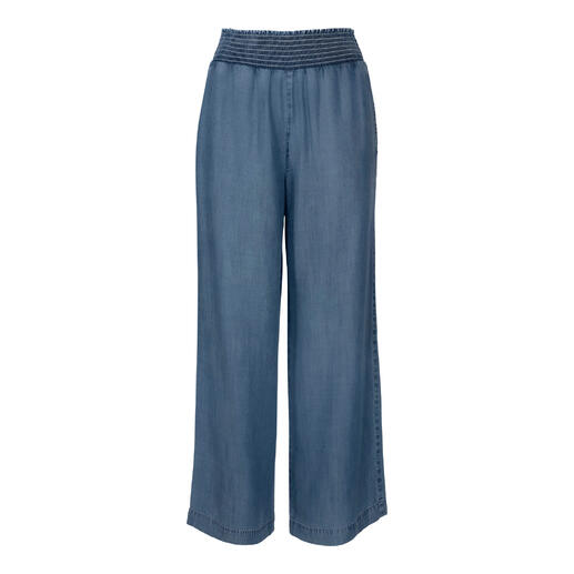Vorderansicht der Bella Dahl Wide-leg-Jeans mit weitem Bein