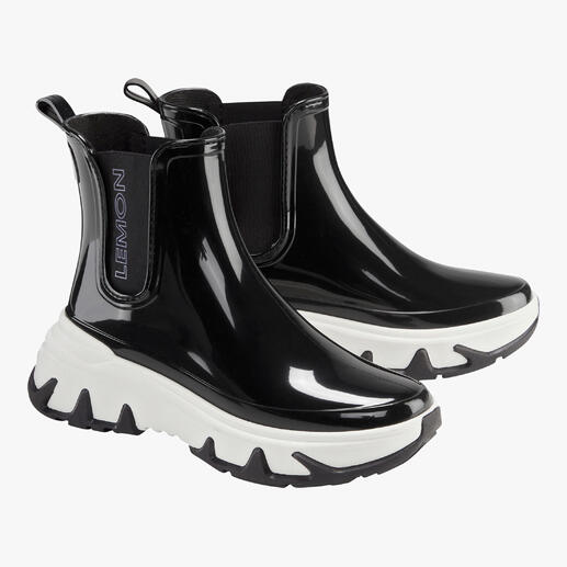 Die modische und wetterfeste Version des klassischen Chelsea-Boots. Trockene Füsse auf besonders stylishe und nachhaltige Art.