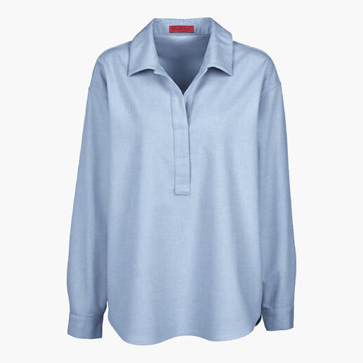 Blaue Winter-Jeans-Tunikabluse