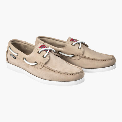 Beige Damen Bootsschuh in Größe 36 mit klassischem Design.