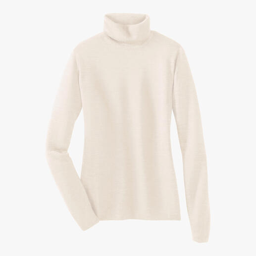 Feiner geht’s nicht. Diese ultraleichten Pullover von John Smedley passen in jede Handtasche.