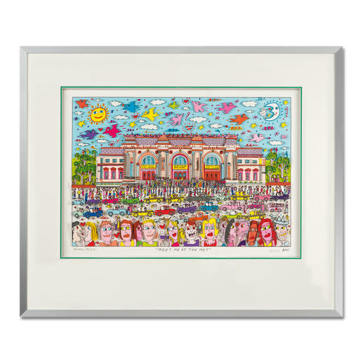 James Rizzi – MEET ME AT THE MET, 2011 3D-Papierskulpturen des verstorbenen James Rizzi. 50 von 350 Exemplaren – exklusiv bei Pro-Idee. Masse: gerahmt 60 x 50 cm