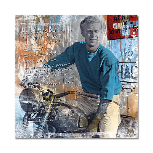 „American Hero“, 70 x 70 x 0,3 cm. „American Hero“, 70 x 70 x 0,3 cm.