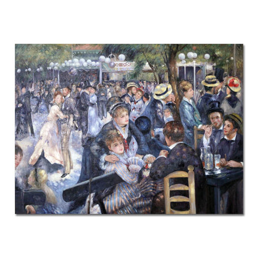 Zhong Lirong malt Renoir – Bal du Moulin de la Galette Renoirs „Bal du Moulin de la Galette“: Die perfekte Kunstkopie – 100 % von Hand in Öl gemalt. Masse: 175 x 131 cm