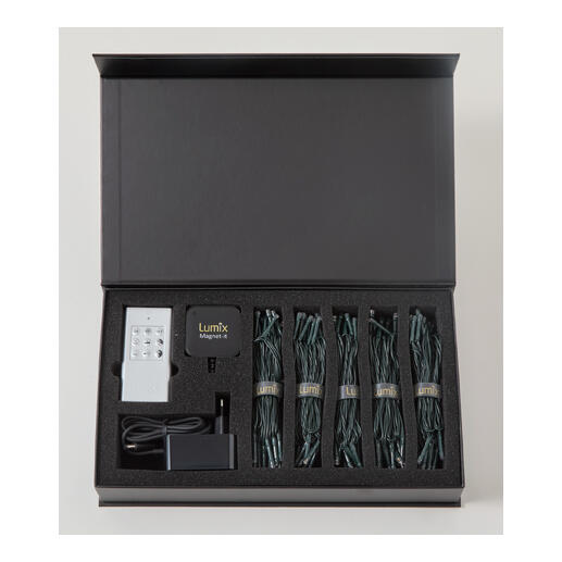 Verpackung des Basis-Sets für die magnetische Lichterkette.