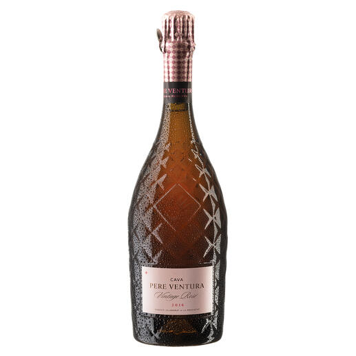 Cava Rosé Gran Reserva 2016, Pere Ventura, Penedès, Spanien Der Preis-Genuss-Sieger. Unter 569 (!) verkosteten Schaumweinen. 94 Punkte (Wine & Spirit Magazine, Ausgabe August 2019 für den Jahrgang 2014)
