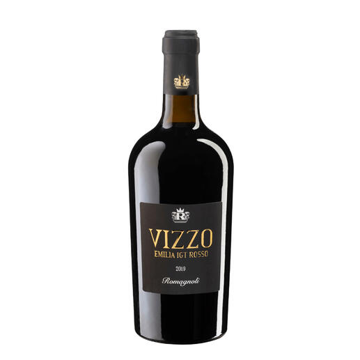 Vizzo Rosso 2019, Romagnoli, Emilia Romagna, Italien Gehört zu den „besten italienischen Rotweinen des Jahres.“ (Luca Maroni, Annuario dei Migliori Vini Italiani 2021)