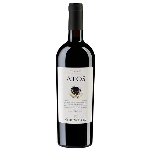 Atos 2018, Bollina, Toscana IGT, Italien Endlich ein „Supertuscan“, der kein Vermögen kostet. Viermal (!) 99 Punkte von Luca Maroni (lucamaroni.com).