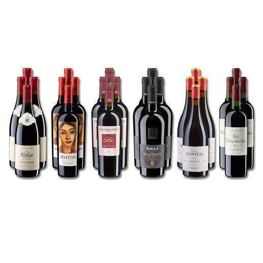 Weinsammlung - Die kleine Rotwein-Sammlung für anspruchsvolle Geniesser Frühjahr 2022, 24 Flaschen Wenn Sie einen kleinen, gut gewählten Weinvorrat anlegen möchten, ist dies jetzt besonders leicht.