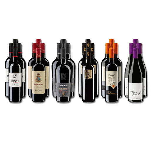 Weinsammlung - Die kleine Rotwein-Sammlung für anspruchsvolle Geniesser Herbst 2022, 24 Flaschen Wenn Sie einen kleinen, gut gewählten Weinvorrat anlegen möchten, ist dies jetzt besonders leicht.