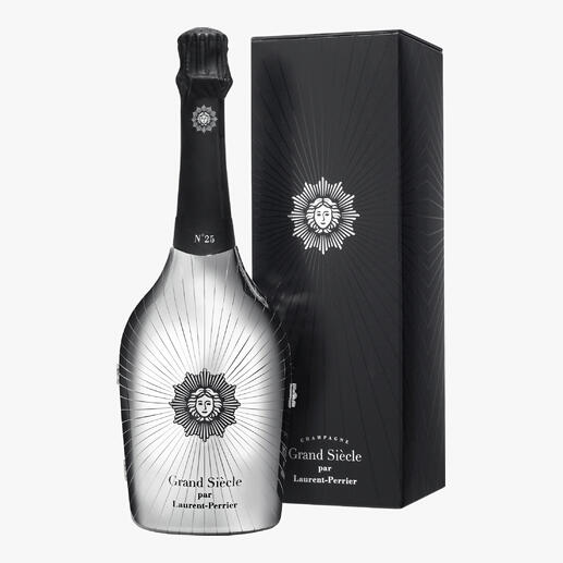 Grand Siècle No. 25 Robe Lumière, Laurent-Perrier, Champagne, Frankreich 
            Champagner im Festgewand: Grand Siècle – die Rekonstruktion des perfekten Jahrgangs.*
            *jamessuckling.com
        