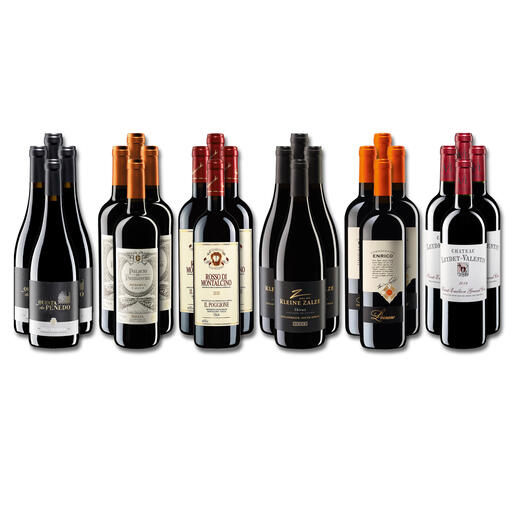 Weinsammlung - Die kleine Rotwein-Sammlung für anspruchsvolle Geniesser Sommer 2023, 24 Flaschen Wenn Sie einen kleinen, gut gewählten Weinvorrat anlegen möchten, ist dies jetzt besonders leicht.