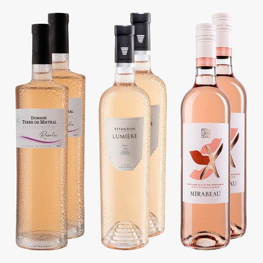 Rosé-Set Die beliebtesten Provence Rosés aus dem Pro-Idee Weinkeller im Set.