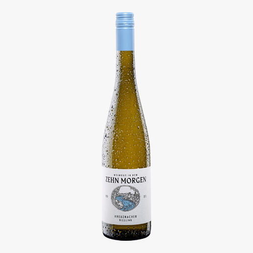 Zehn Morgen Kreuznacher Riesling 2021, Weingut In den Zehn Morgen, Nahe, Deutschland 
            Der Champion unter 129 (!) Rieslingen. (Vinum)*
            *Vinum, Ausgabe 9.2023
        