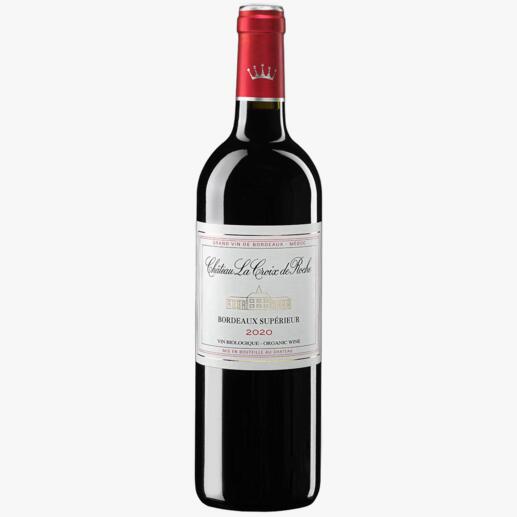 Château La Croix de Roche 2020, Bordeaux Supérieur, Frankreich 
            „Einer meiner Lieblingsweine im Preiseinstiegsbereich.“ (Robert Parker)*
            *robertparker.com, 25.04.2013 über den Jahrgang 2012
        