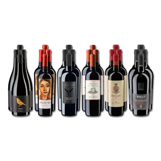 Weinsammlung - Die kleine Rotwein-Sammlung für anspruchsvolle Geniesser Frühjahr/Sommer 2024, 24 Flaschen Wenn Sie einen kleinen, gut gewählten Weinvorrat anlegen möchten, ist dies jetzt besonders leicht.