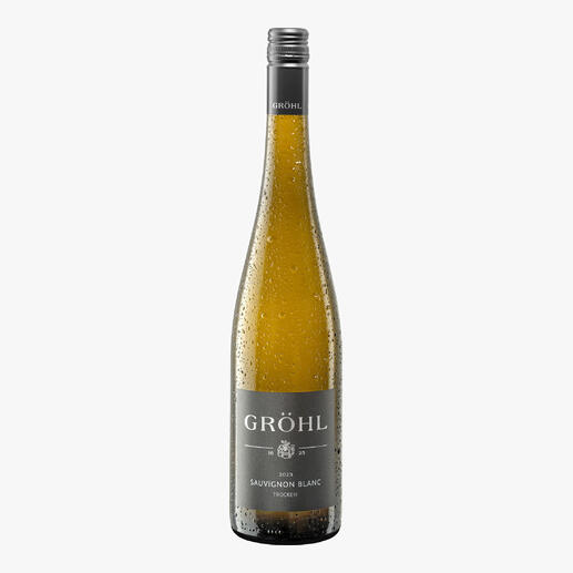 Gröhl Sauvignon Blanc 2023, Rheinhessen, Deutschland 
            Der Sauvignon Blanc vom „Aufsteiger des Jahres“. (Vinum)*
            *Vinum Weinguide Deutschland 2022
        