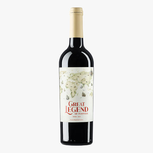 Flasche Great Legend of Portugal 2022 mit klassischem Design.