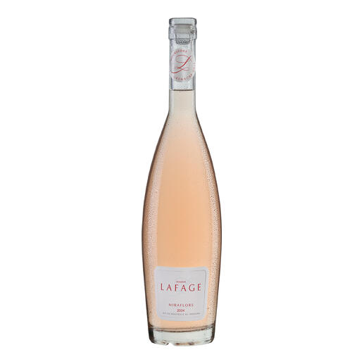 Flasche Miraflors Rosé 2024 auf weißem Hintergrund