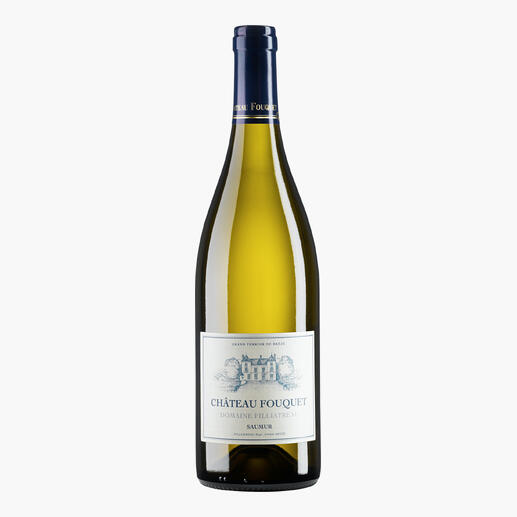 Weißwein Chateau Fouquet 2023 in eleganter Flasche mit blauer Etikette.