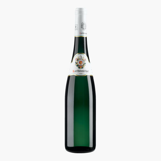 Flasche des Weins 'Karthäuserhof Alte Reben 2023' auf weißem Hintergrund.